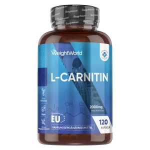 Hochdosierte L-Carnitin Kapseln 2000 mg – Energie & Fettstoffwechsel Booster