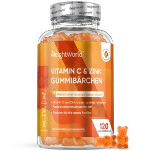 Vitamin C Gummibärchen 200 mg 120 Fruchtgummis - WeightWorld