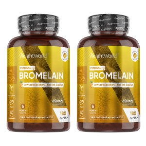 Bromelain Kapseln – Verdauungs- & Entzündungsunterstützung | WeightWorld | Vegan & Glutenfrei