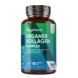 Vegan Kollagen | 180 Kapseln | Mit Vitamin C und Hyaluronsäure | Online bestellen