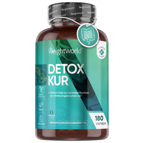 Detox Kur Kapseln mit Kalzium - 180 Kapseln von WeightWorld