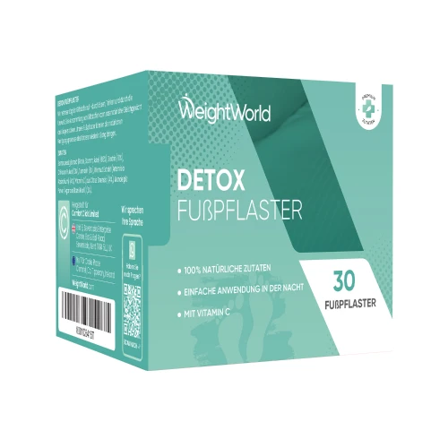 Detox Fußpflaster - 15-Tage Entgiftungsprogramm mit natürlichen Inhaltsstoffen - 30 Pflaster