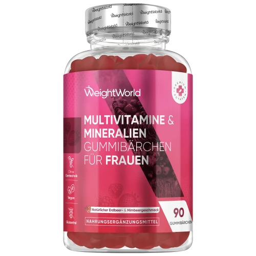 Leckere Multivitamin für Frauen kaufen – Ihre tägliche Dosis an Gesundheit im Gummibärchen Format.