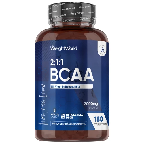 BCAA Tabletten mit Vitamin B6 und B12 für den Muskelaufbau | Online bestellen