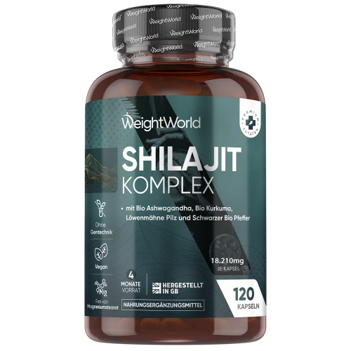 Shilajit Complex Kapseln kaufen - Natürlicher Energieschub für mehr Vitalität