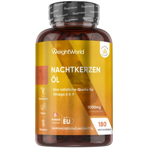 Nachtkerzenöl Softgels 1000 mg | Hormone, Haut & Gelenke unterstützen | Jetzt online kaufen!