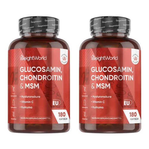 Glucosamin Chondroitin MSM 2er Pack (Jahresvorrat) | WeightWorld
