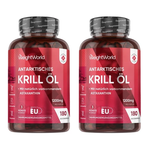 Antarktisches Krillöl Kapseln | 2er-Pack | WeightWorld
