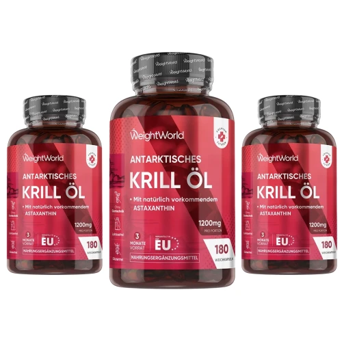 Antarktisches Krillöl Kapseln 3er-Pack | WeightWorld