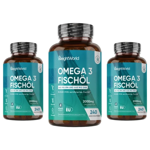 WeightWorld Omega-3 fürs Herz: Cholesterin, Blutdruck & Triglyceride |